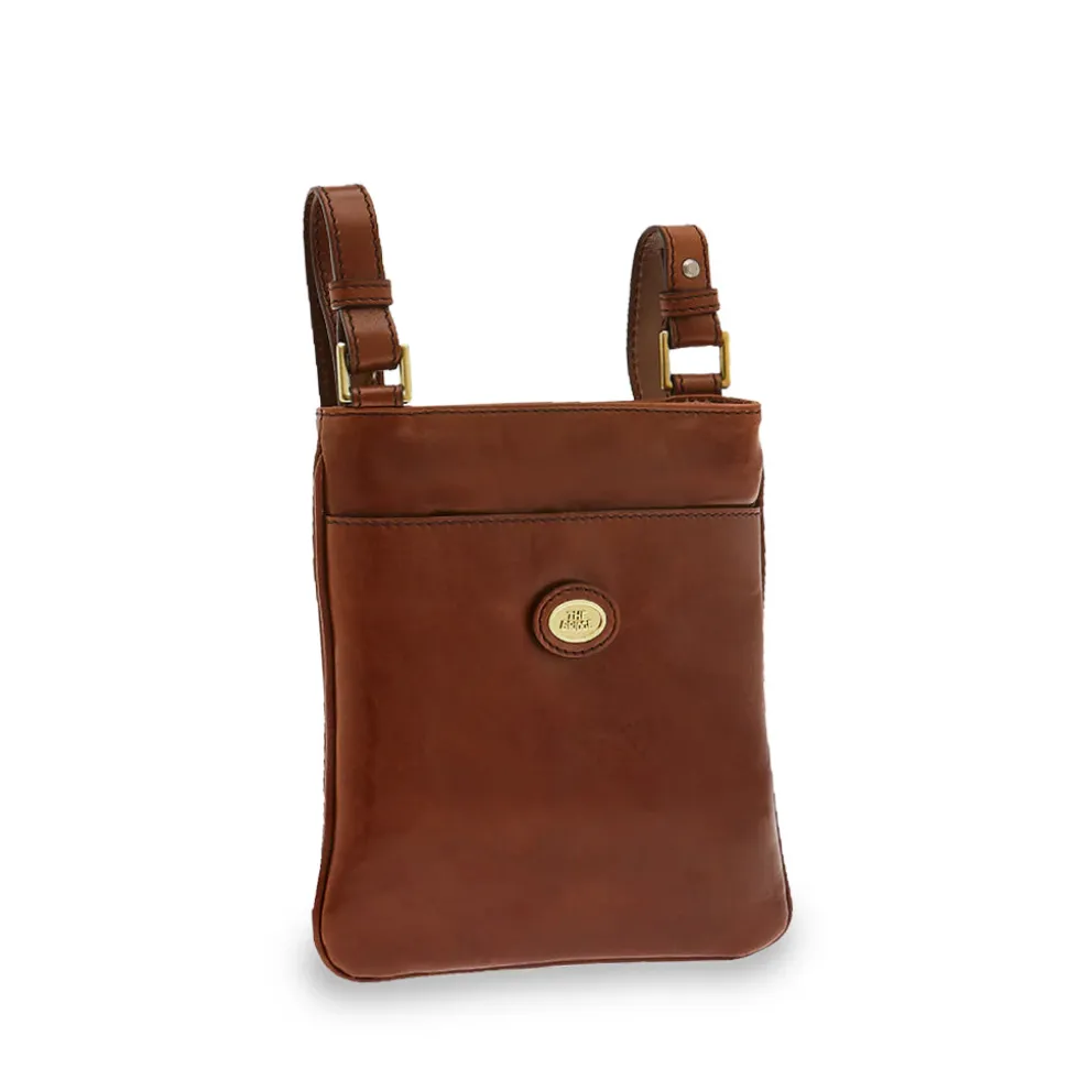 Bandoliera Uomo THE BRIDGE linea Story in Pelle Marrone