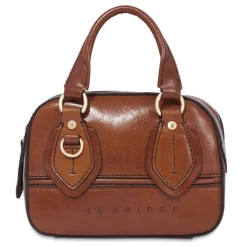 Bauletto Donna Mini THE BRIDGE linea Daphne in Pelle Marrone