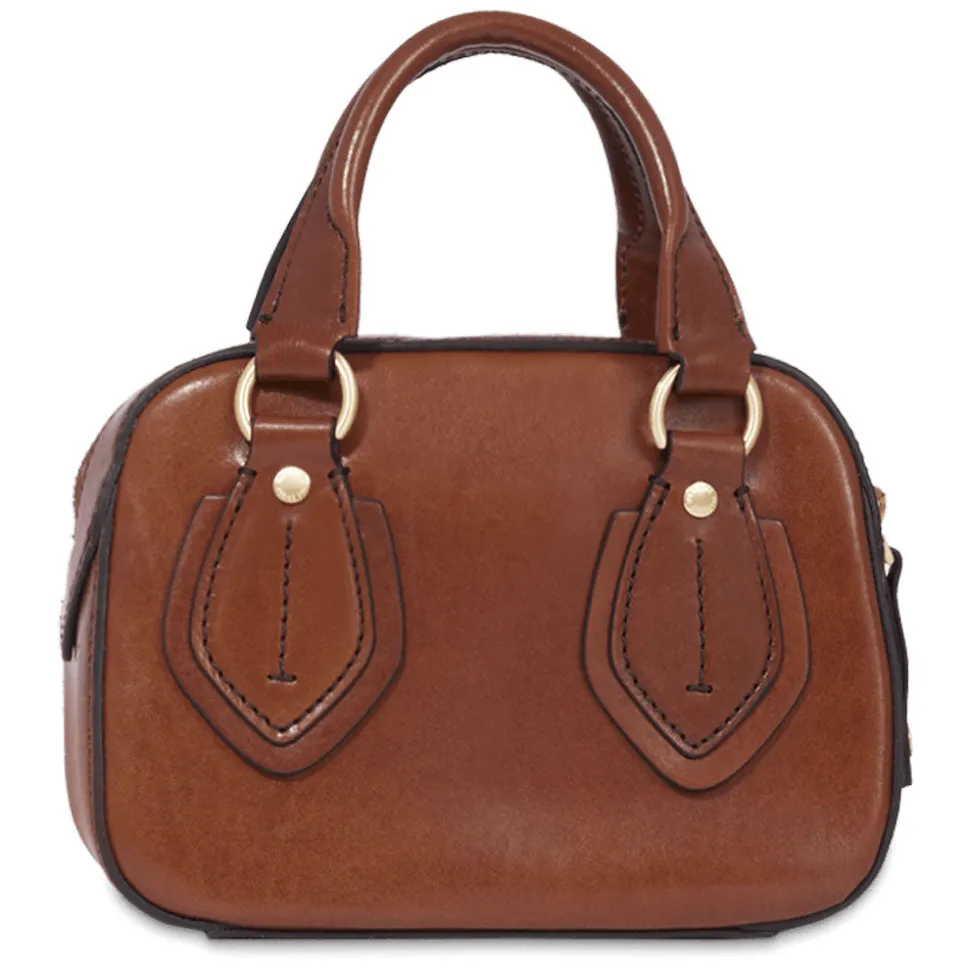 Bauletto Donna Mini THE BRIDGE linea Daphne in Pelle Marrone