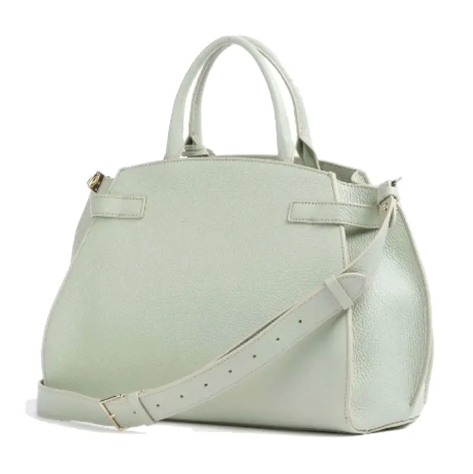 Borsa a Mano COCCINELLE Linea Klichè in Pelle Celadon Green