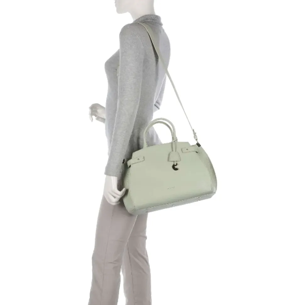 Borsa a Mano COCCINELLE Linea Klichè in Pelle Celadon Green
