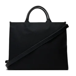 Borsa a Mano con Tracolla LOVE MOSCHINO in Canvas Nera