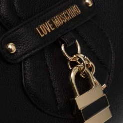 Borsa a Mano LOVE MOSCHINO linea Padlock colore Nero