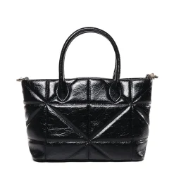 Borsa a Mano LOVE MOSCHINO linea Geometric Quilted Trapuntato Nero