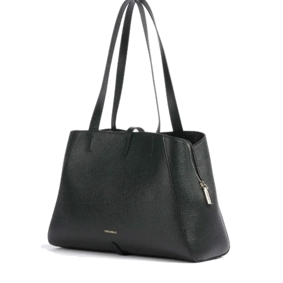 Borsa a Spalla COCCINELLE Linea Chara in Pelle Nera