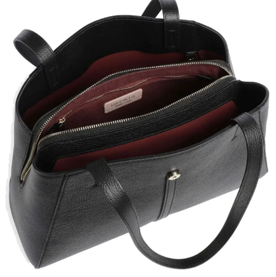 Borsa a Spalla COCCINELLE Linea Chara in Pelle Nera