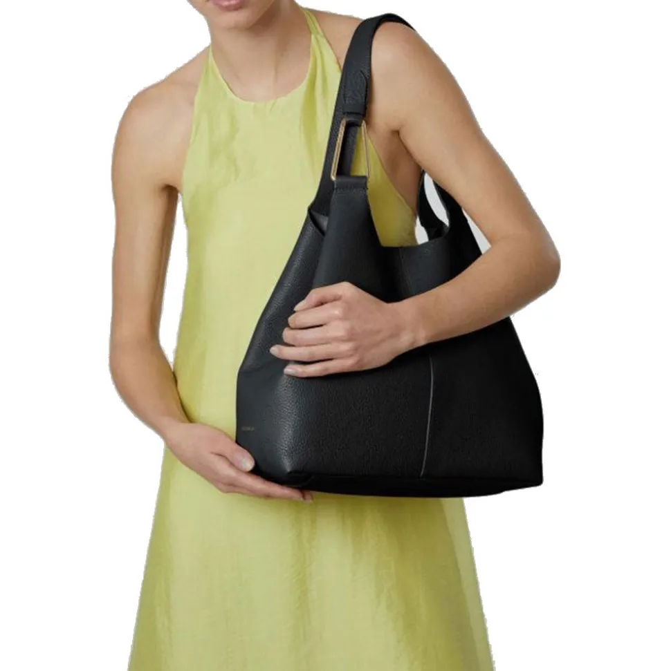 Borsa a Spalla COCCINELLE Linea Brume in Pelle Nera