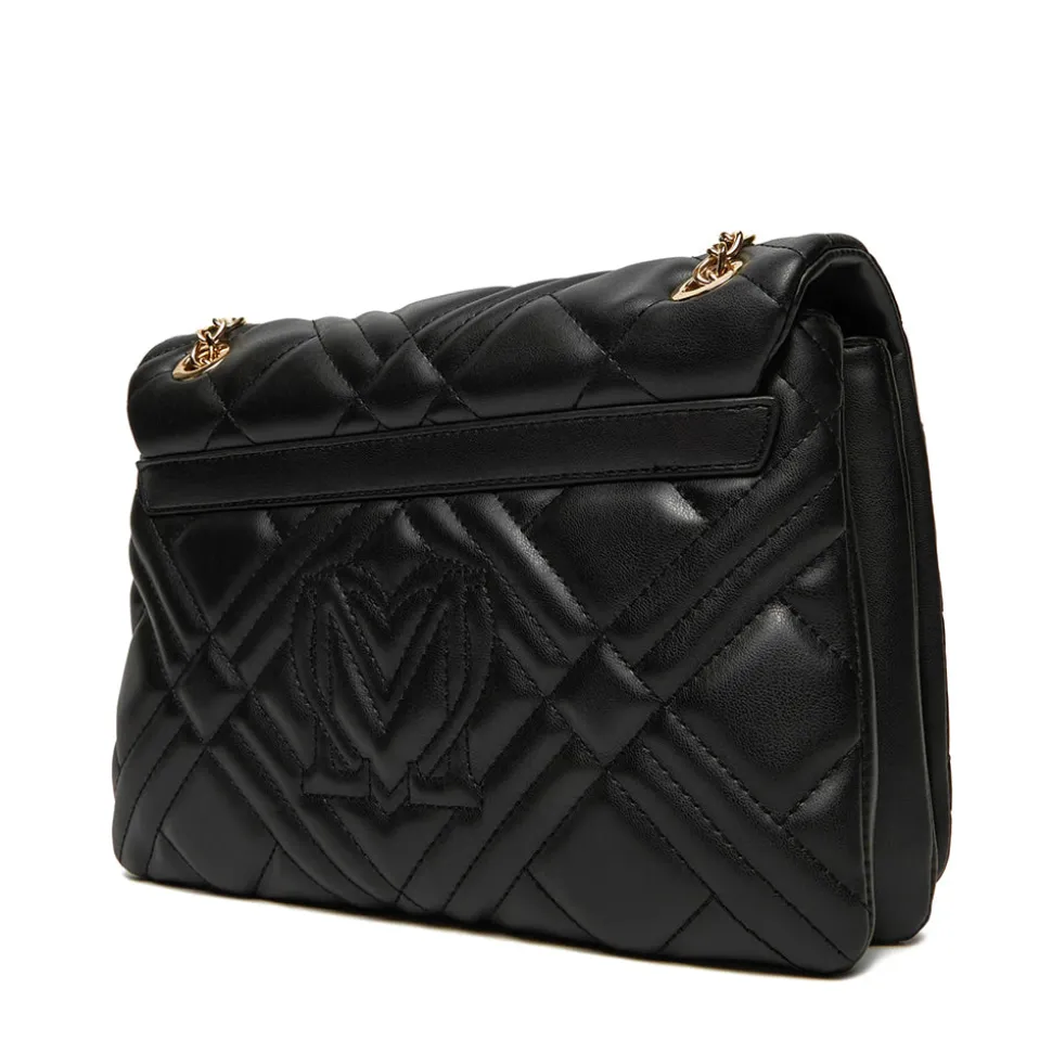 Borsa a Spalla e a Tracolla LOVE MOSCHINO linea Quilted Trapuntata Nera