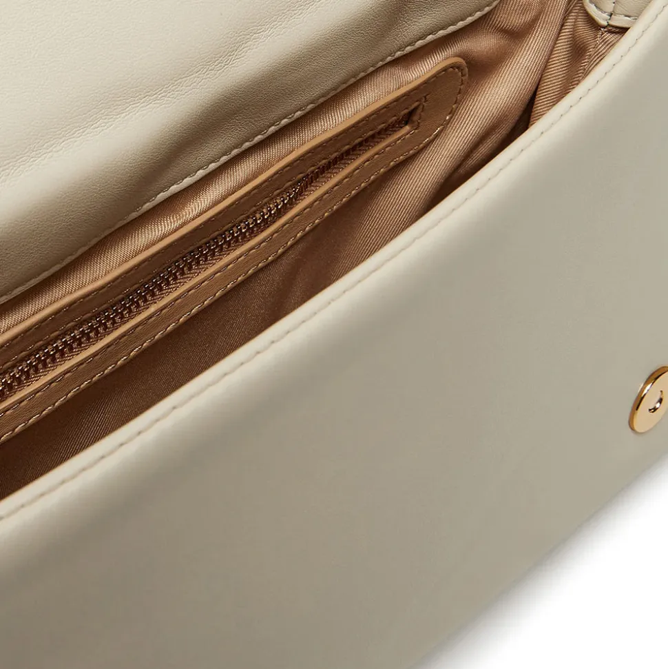 Borsa a Spalla e a Tracolla Trapuntata LOVE MOSCHINO linea Embossed Avorio