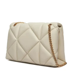 Borsa a Spalla e a Tracolla Trapuntata LOVE MOSCHINO linea Embossed Avorio