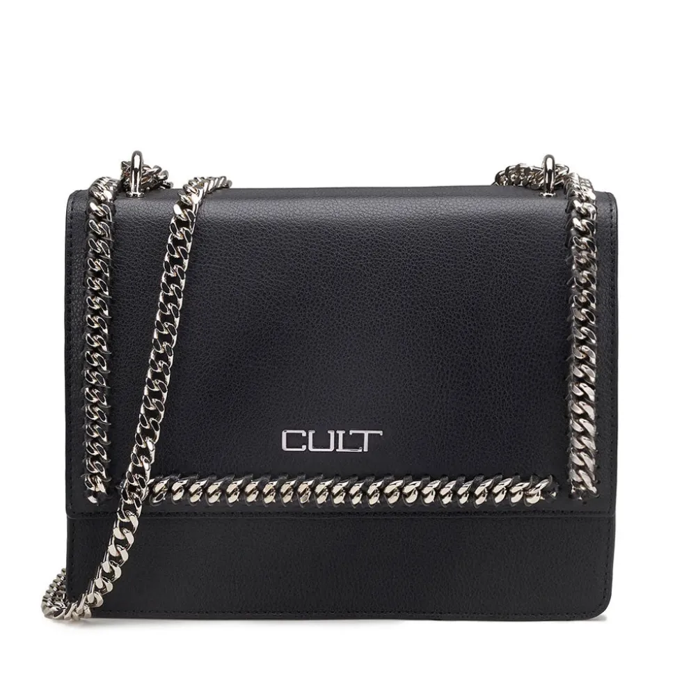 Borsa a Spalla e Tracolla CULT linea Kim Nera con Catena
