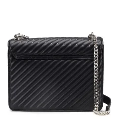 Borsa a Spalla e Tracolla CULT linea Bessie Nera con Borchie