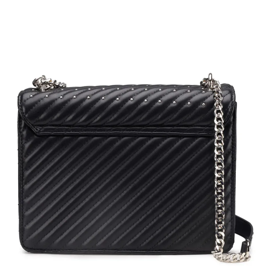 Borsa a Spalla e Tracolla CULT linea Bessie Nera con Borchie