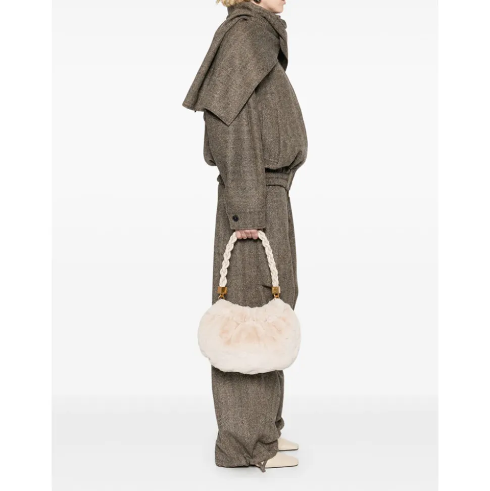 Borsa a Spalla LIU JO in Eco-Fur colore True Champagne