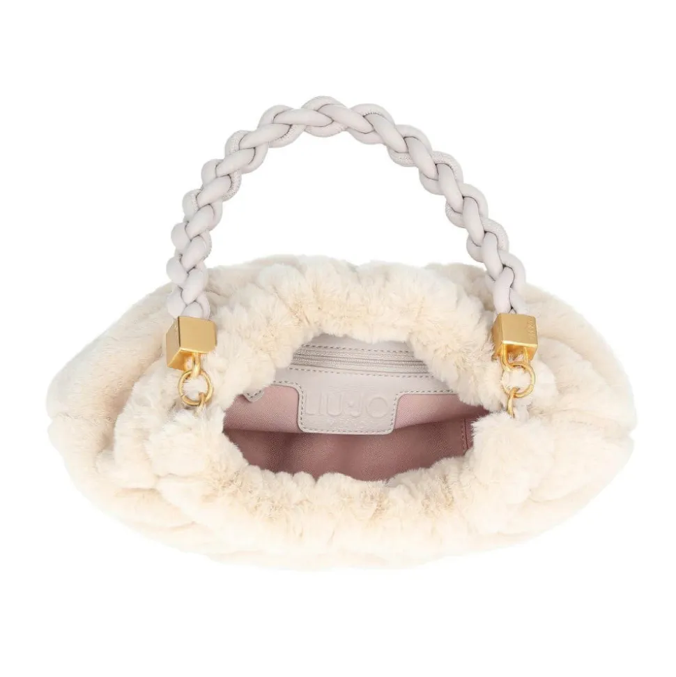 Borsa a Spalla LIU JO in Eco-Fur colore True Champagne