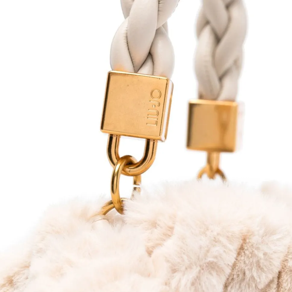 Borsa a Spalla LIU JO in Eco-Fur colore True Champagne