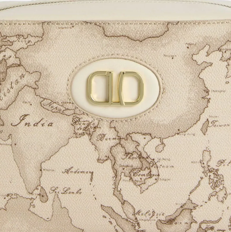 Borsa a Tracolla 1A Classe Alviero Martini linea Sand Safari Geo Rafia LC26