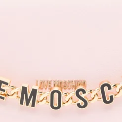 Borsa a Tracolla LOVE MOSCHINO linea Dangling in Pelle Rosa Cipria