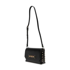 Borsa a Tracolla LOVE MOSCHINO Nera con Borchie