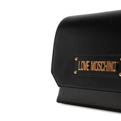 Borsa a Tracolla LOVE MOSCHINO Nera con Borchie