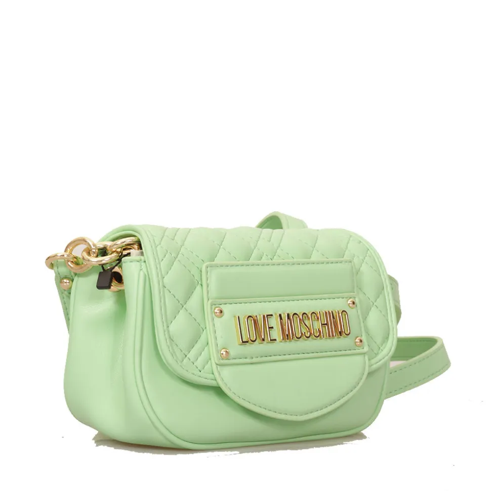 Borsa a Tracolla LOVE MOSCHINO linea Quilted Tab color Menta