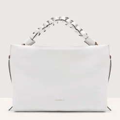 Borsa Donna a Mano COCCINELLE in Pelle linea Boheme Medium colore Brillant White - Celadon Green