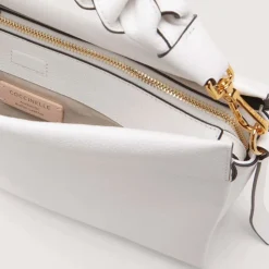 Borsa Donna a Mano COCCINELLE in Pelle linea Boheme Medium colore Brillant White - Celadon Green