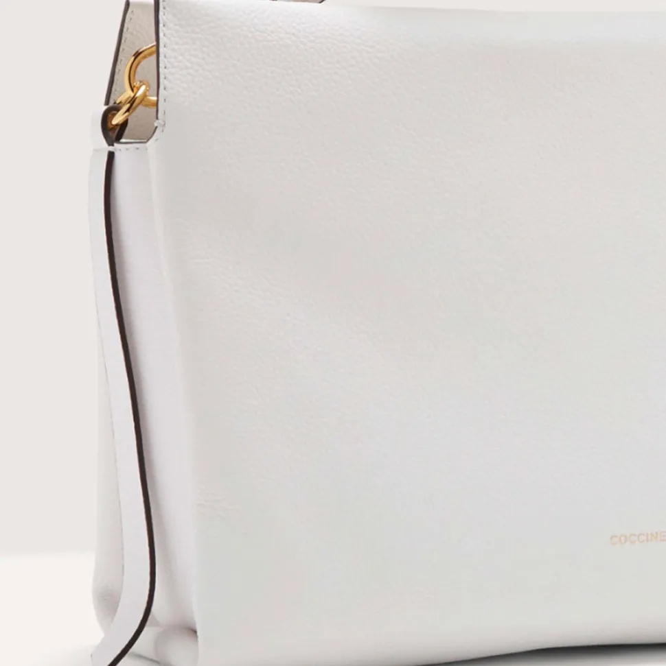 Borsa Donna a Mano COCCINELLE in Pelle linea Boheme Medium colore Brillant White - Celadon Green