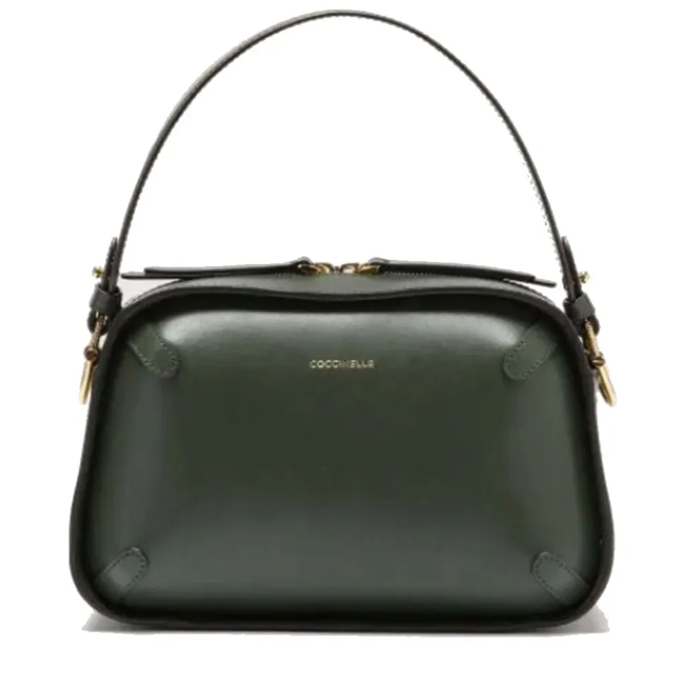 Borsa Donna a Mano COCCINELLE in Pelle linea Maleta Calf Cocker Small Colore Alga