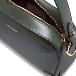 Borsa Donna a Mano COCCINELLE in Pelle linea Maleta Calf Cocker Small Colore Alga