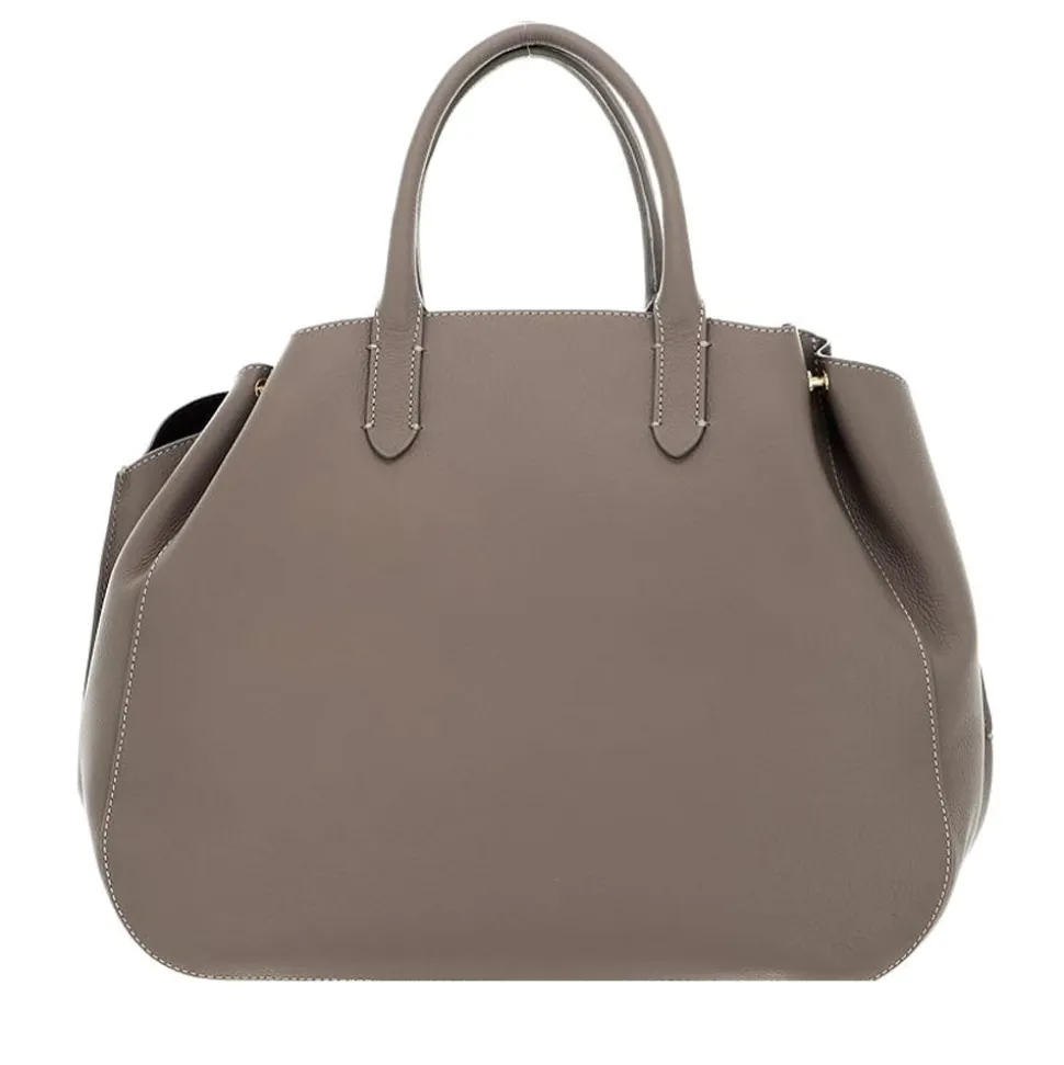 Borsa Donna a Mano COCCINELLE linea Soft Wear in Pelle Warm Taupe - Coffee