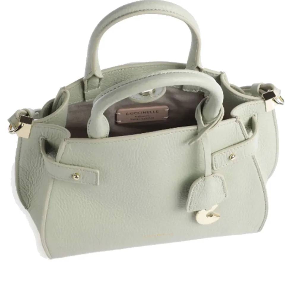 Borsa Donna a Mano COCCINELLE Linea Klichè in Pelle Celadon Green Misura Small