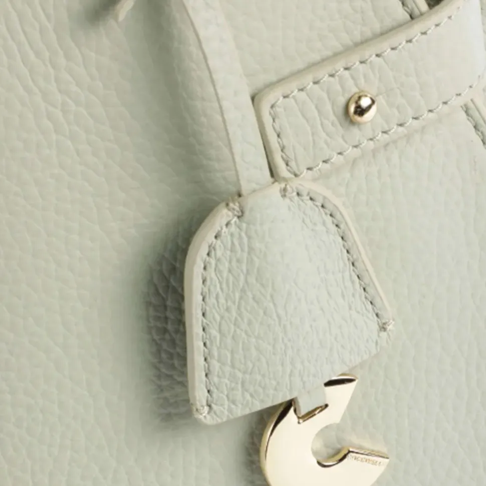 Borsa Donna a Mano COCCINELLE Linea Klichè in Pelle Celadon Green Misura Small