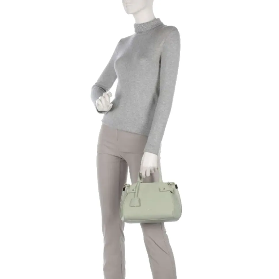 Borsa Donna a Mano COCCINELLE Linea Klichè in Pelle Celadon Green Misura Small