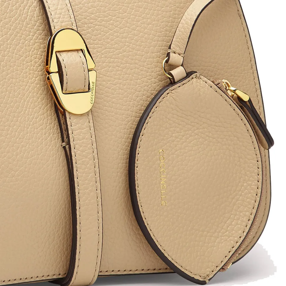 Borsa Donna a Mano COCCINELLE linea Cosima in Pelle color Toasted Small