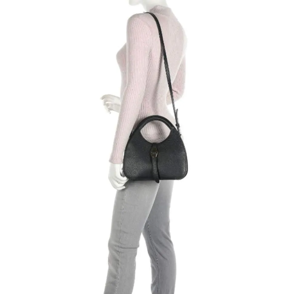 Borsa Donna a Mano COCCINELLE in Pelle nera della linea Cosima, Taglia Small