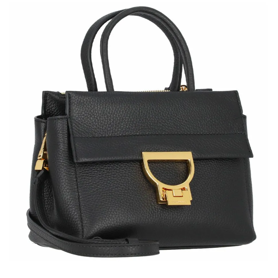 Borsa Donna a Mano COCCINELLE in Pelle linea Arlettis Colore Nero Misura Piccola