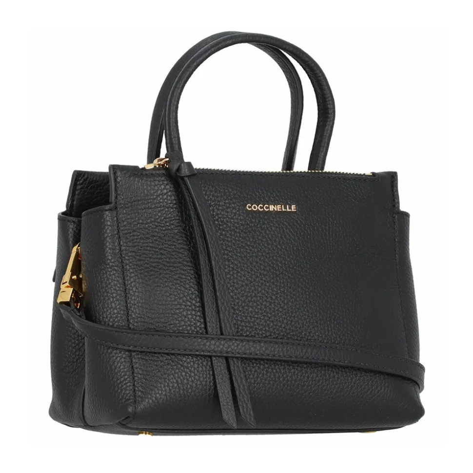 Borsa Donna a Mano COCCINELLE in Pelle linea Arlettis Colore Nero Misura Piccola