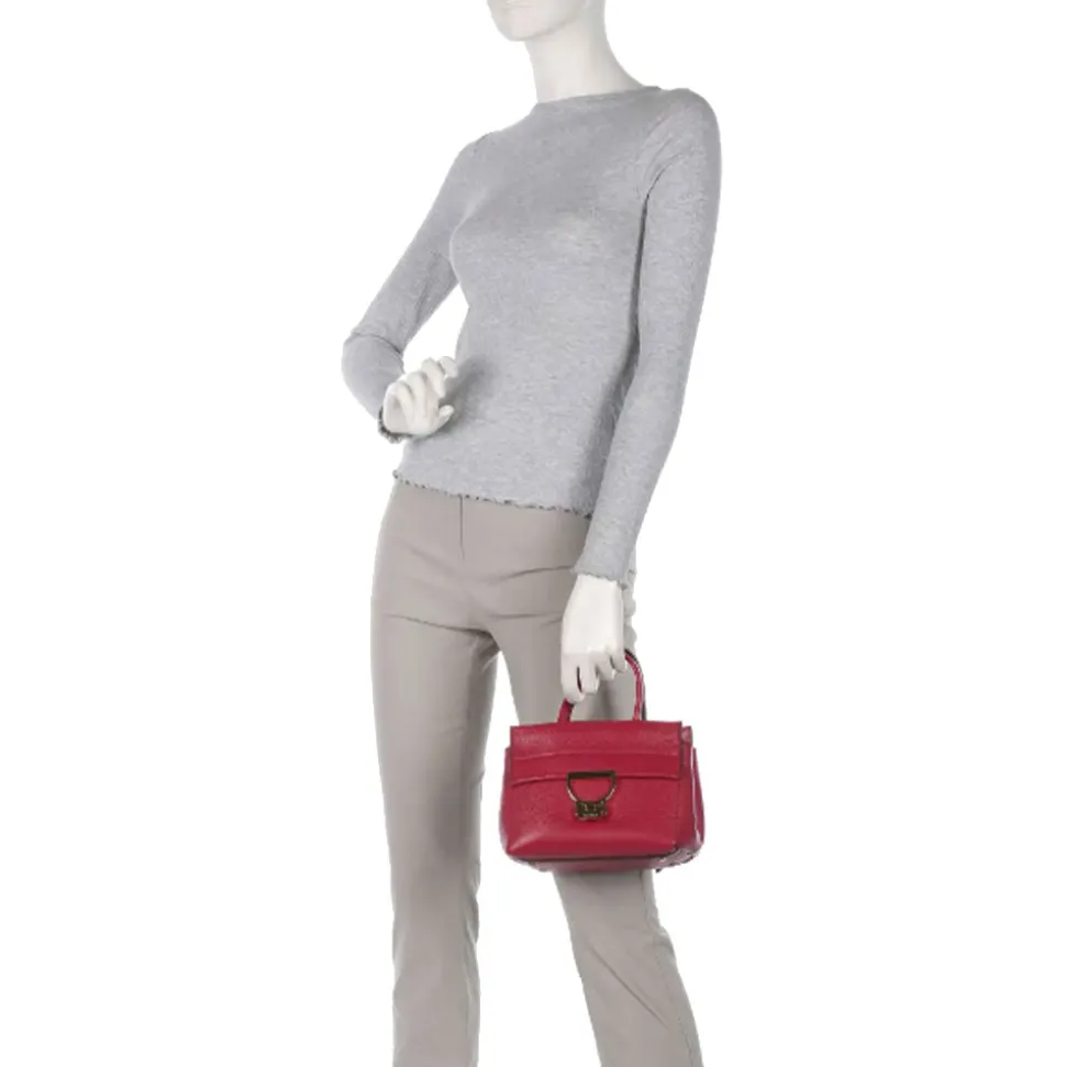 Borsa Donna a Mano COCCINELLE in Pelle linea Arlettis Colore Sangria Misura Piccola