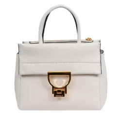 Borsa Donna a Mano COCCINELLE in Pelle linea Arlettis Colore Blanco Misura Piccola