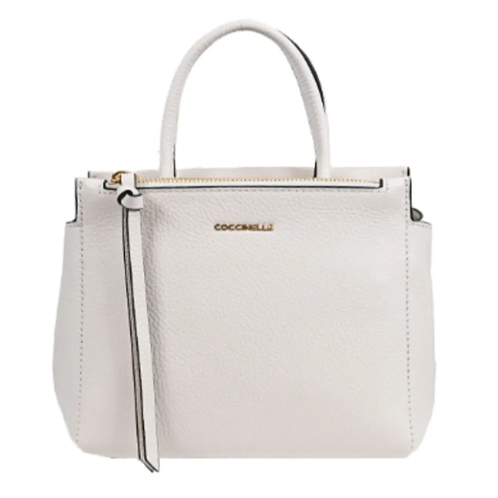 Borsa Donna a Mano COCCINELLE in Pelle linea Arlettis Colore Blanco Misura Piccola