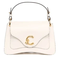 Borsa Donna a Mano COCCINELLE in Pelle linea C-Me Calf Cocker Small Colore Blanco