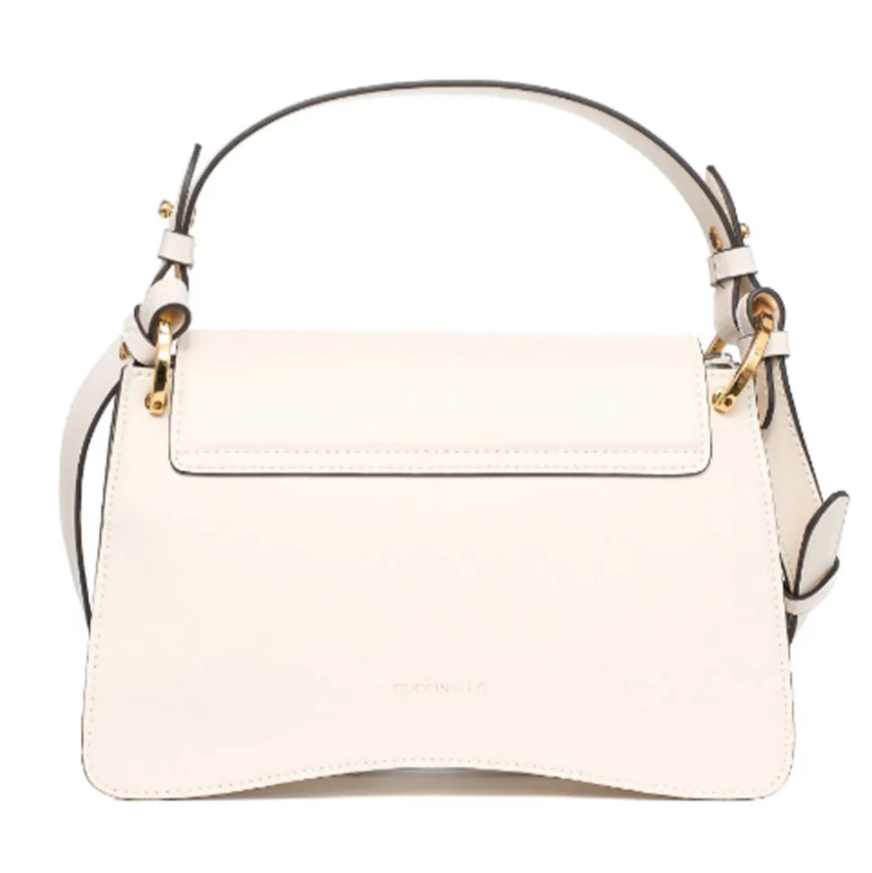 Borsa Donna a Mano COCCINELLE in Pelle linea C-Me Calf Cocker Small Colore Blanco