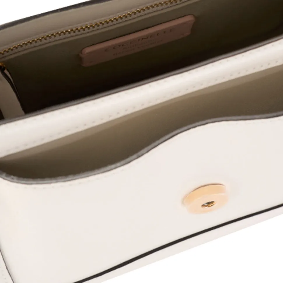 Borsa Donna a Mano COCCINELLE in Pelle linea C-Me Calf Cocker Small Colore Blanco
