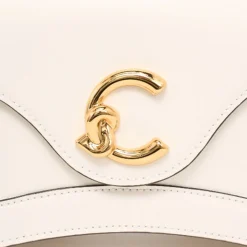 Borsa Donna a Mano COCCINELLE in Pelle linea C-Me Calf Cocker Small Colore Blanco