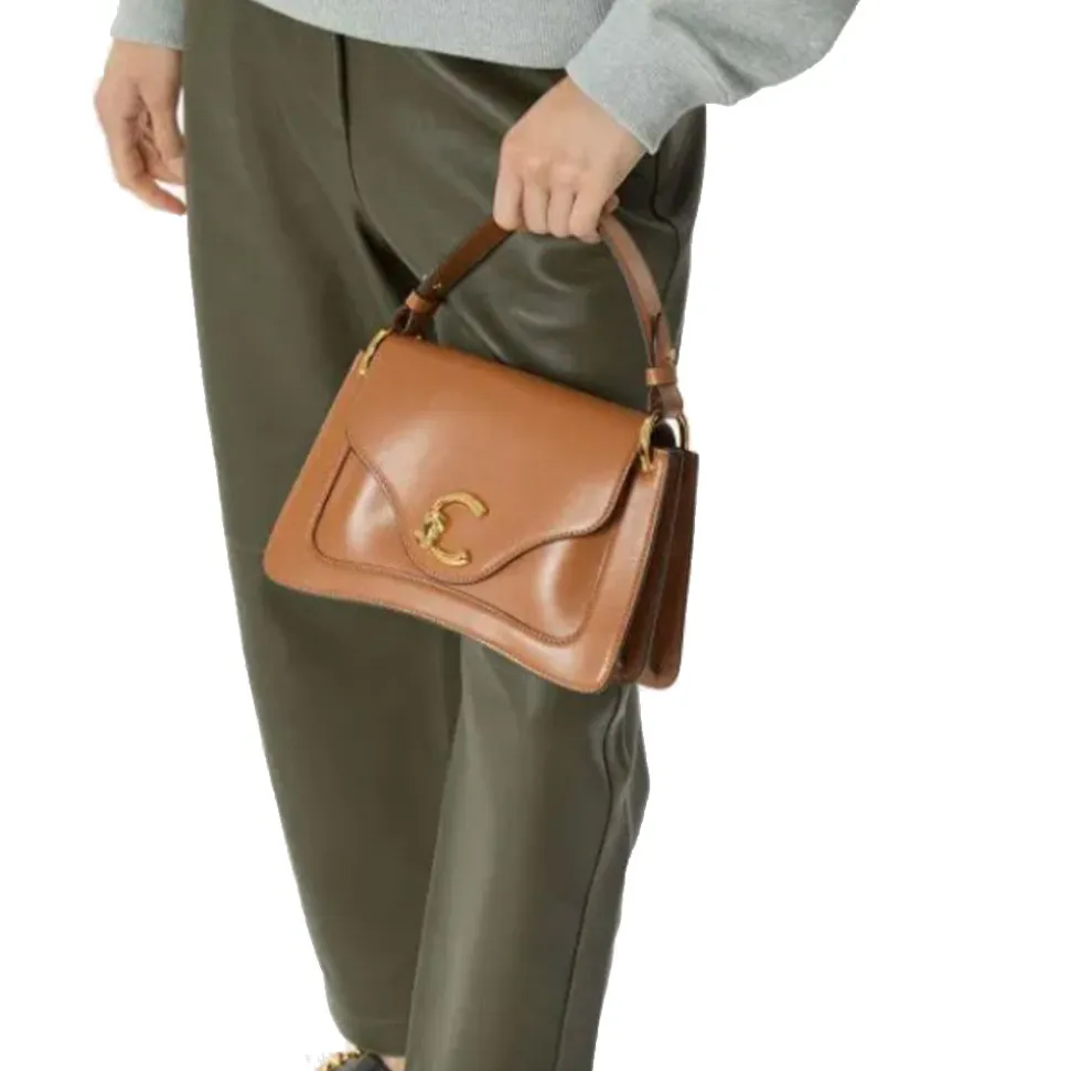Borsa Donna a Mano COCCINELLE in Pelle linea C-Me Calf Cocker Small Colore Cuir