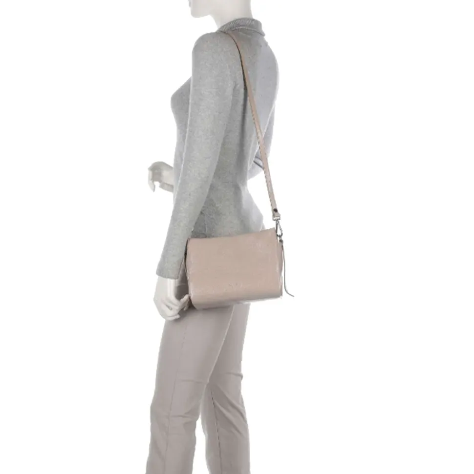 Borsa Donna a Mano COCCINELLE in Pelle Linea Boheme Shiny Goat colore Powder Pink