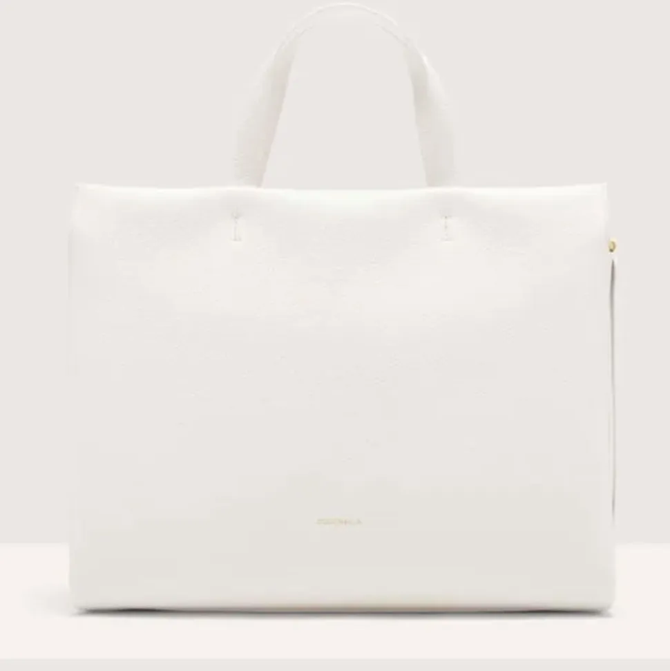 Borsa Donna a Mano COCCINELLE in Pelle linea Boheme Large colore Brillant White