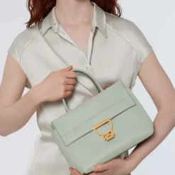 Borsa Donna a Mano COCCINELLE in Pelle linea Arlettis Medium Colore Celadon Green
