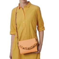 Borsa Donna a Mano COCCINELLE in Pelle Linea Boheme Small colore Sunrise - Pot